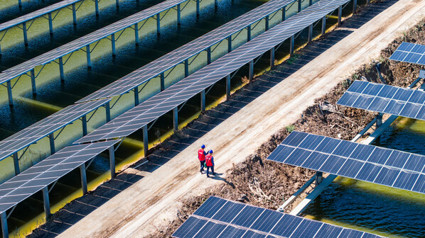 Ding Yufeng and Hu Zhiyong, maintenance specialists from the State Grid Dongying Power Supply Company, recently conducted an on-site inspection of the power station's operations.