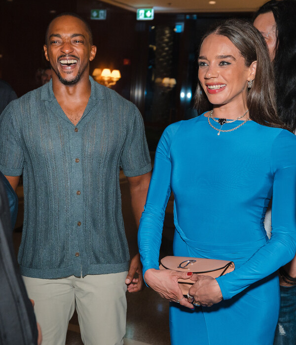 Anthony Mackie and Hannah John Kamen at Cipriani Bahrain. Courtesy of David Jon and Getty Images for Bahrain Anthony Mackie and Hannah John Kamen at Cipriani Bahrain. Courtesy of David Jon and Getty Images for Bahrain
