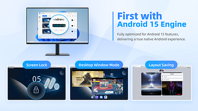 MuMuPlayer 6.0 features an Android 15 engine for a smoother Android emulator experience on PC, with Screen Lock, Desktop Window Mode, and Layout Saving to improve mobile gaming, multitasking, and emulator usability. MuMuPlayer 6.0 features an Android 15 engine for a smoother Android emulator experience on PC, with Screen Lock, Desktop Window Mode, and Layout Saving to improve mobile gaming, multitasking, and emulator usability.