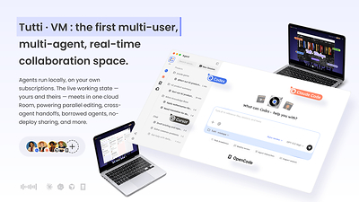 Tutti • VM : the first multi-user, multi-agent, real-time collaboration space. Tutti • VM : the first multi-user, multi-agent, real-time collaboration space.